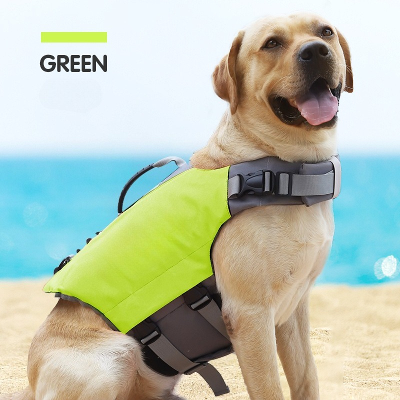Life Jacket Buoyancy - เสื้อชูชีพสำหรับสัตว์เลี้ยง เสื้อชูชีพสุนัขสำหรับสุนัขขนาดกลางและขนาดใหญ่ เสื้อชูชีพสำหรับว่ายน้ำ เสื้อชูชีพลอยน้ำสำหรับฝึกสุนัขกลางแจ้ง กีฬาทางน้ำ