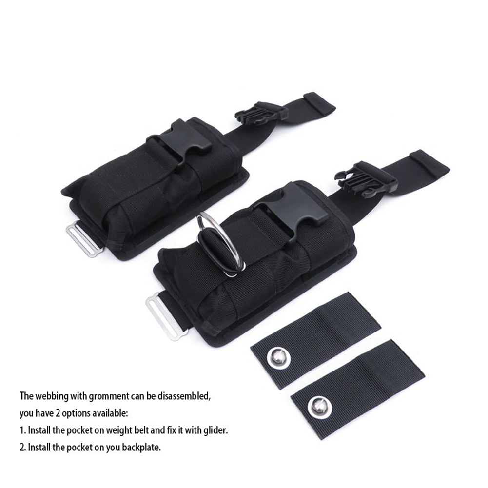 ยอดนิยมใหม่ 2 ชิ้นอะไหล่สีดํา  - Dive Weight Belt บทวิจารณ์และราคา